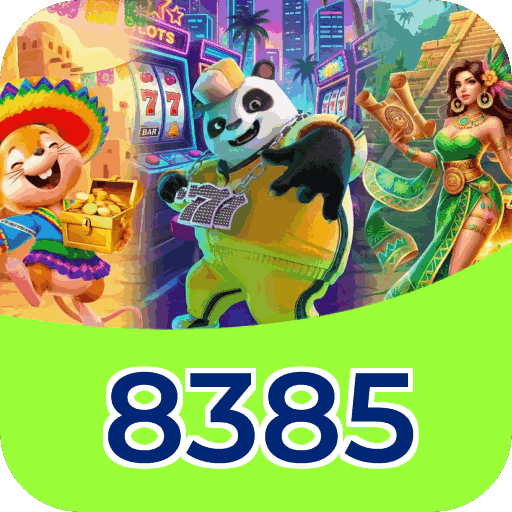 Plataforma 8385 mostrando interface moderna, jogos certificados e recursos de segurança licenciados